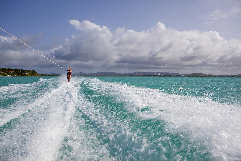 Antigua, Jumby Bay Island - Water Skiing Antigua, Jumby Bay Island - Water Skiing
