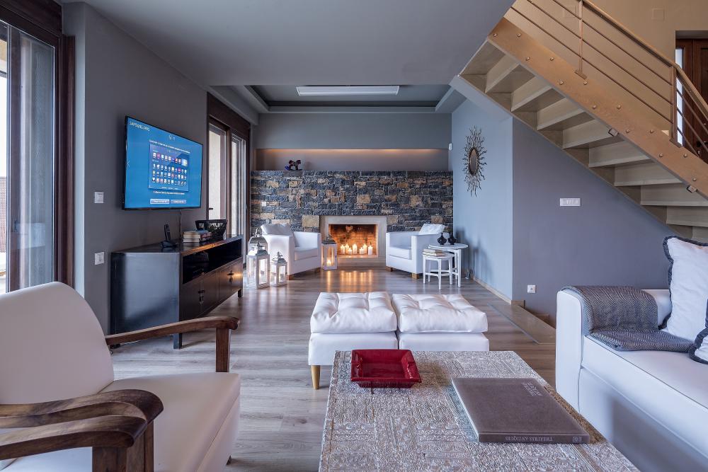 Elounda Gulf Beach New Villa - living area Elounda Gulf Beach New Villa - living area