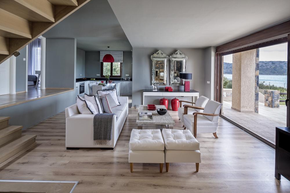 Elounda Gulf Beach New Villa - living area Elounda Gulf Beach New Villa - living area