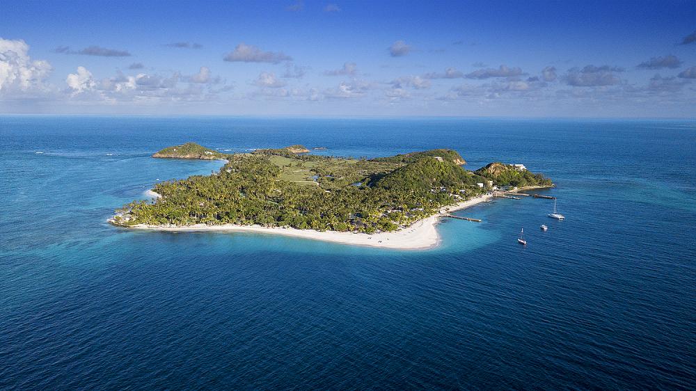 Grenadines, Palm Island Resort - Aerial View Grenadines, Palm Island Resort - Aerial View