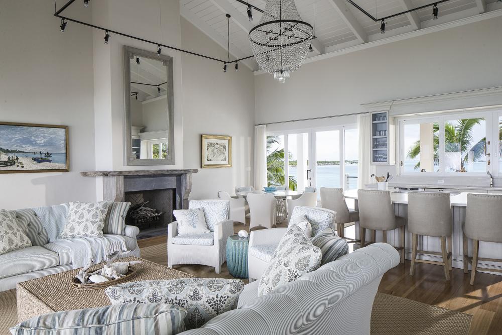 Over Yonder Cay - Exuma Private Island - South Point Living Area Over Yonder Cay