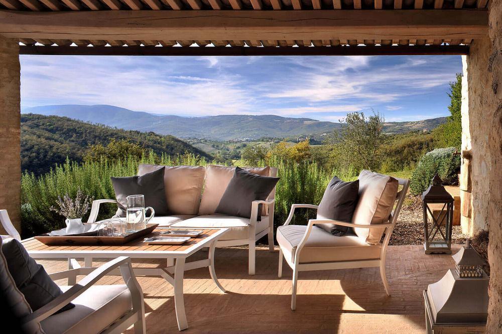 Villa Spinaltermine - Terrace Villa Spinaltermine - Castello di Reschio and Villas Tuscany