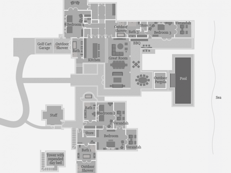 Pond Bay Villas - Jumby Bay , Jumby Bay 